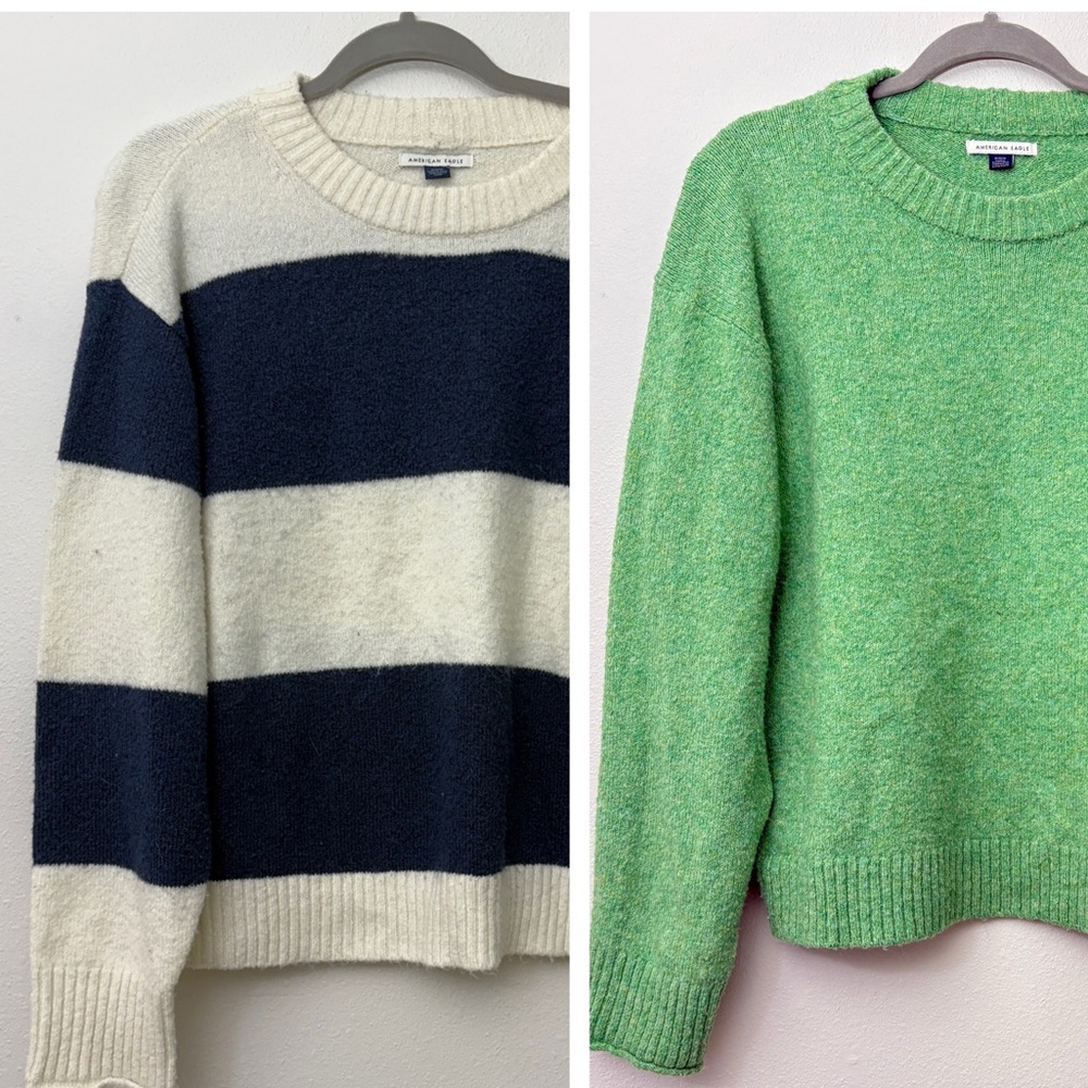Bundle of 2 American Eagle Boxy Fit Sweaters